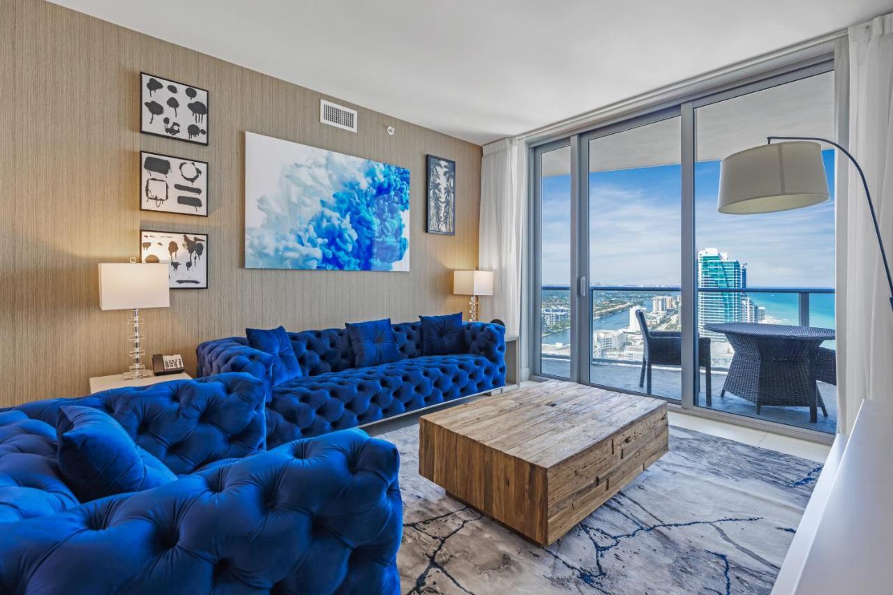 The Ultimate Resort - Beachfront 2 Bedroom Apartment With Direct Ocean View, Rooftop Pool, Hot Tub And Gym Hollywood Exteriör bild